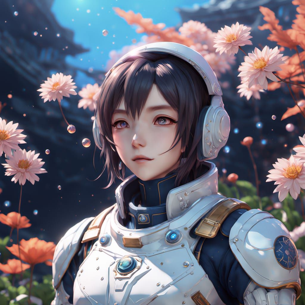 honey bees with crowns By artist "anime", 3d anime art, inspired by WLOP, Artstation, #genshinimpact pixiv, extremely de...