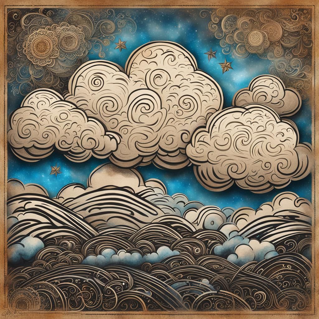 God breath whispers in my ear again amdist the cumuls clouds...
