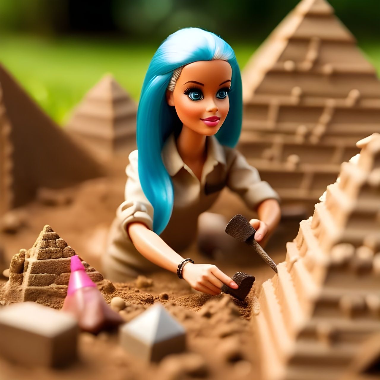 Archaeologist Barbie AI Generated Artwork NightCafe Creator