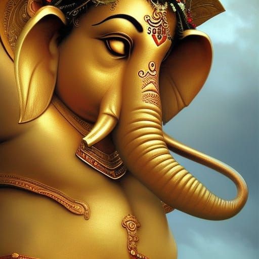 Ganesha - AI Generated Artwork - NightCafe Creator