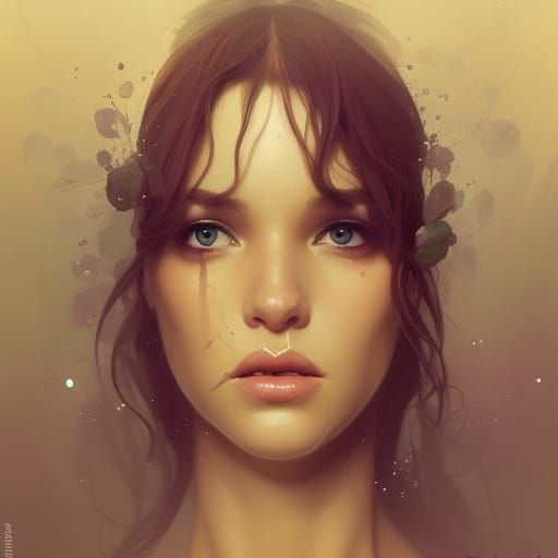 Most beautiful woman on universe with magical eyes and lips