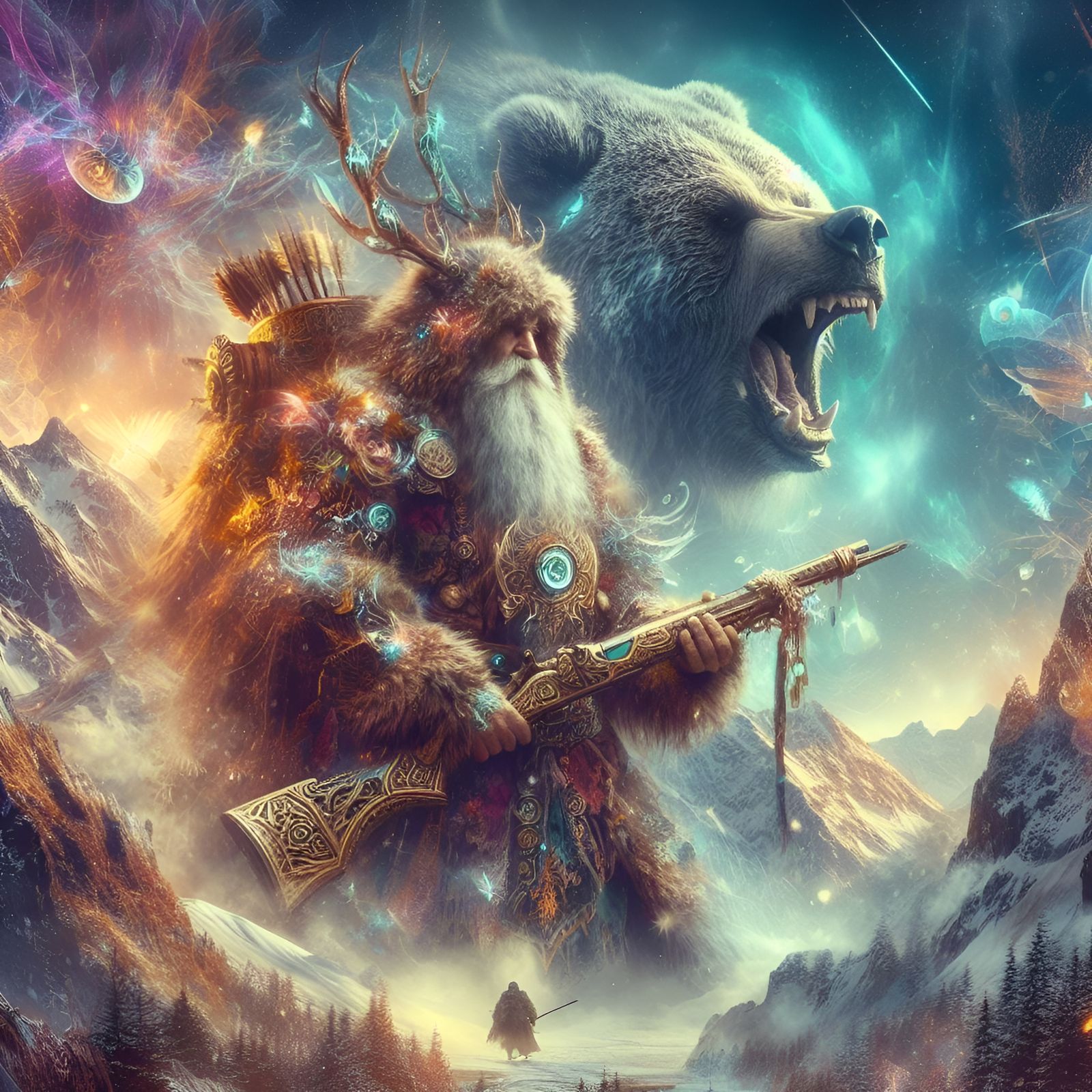 The Dwarf and His Grizzly Hunt