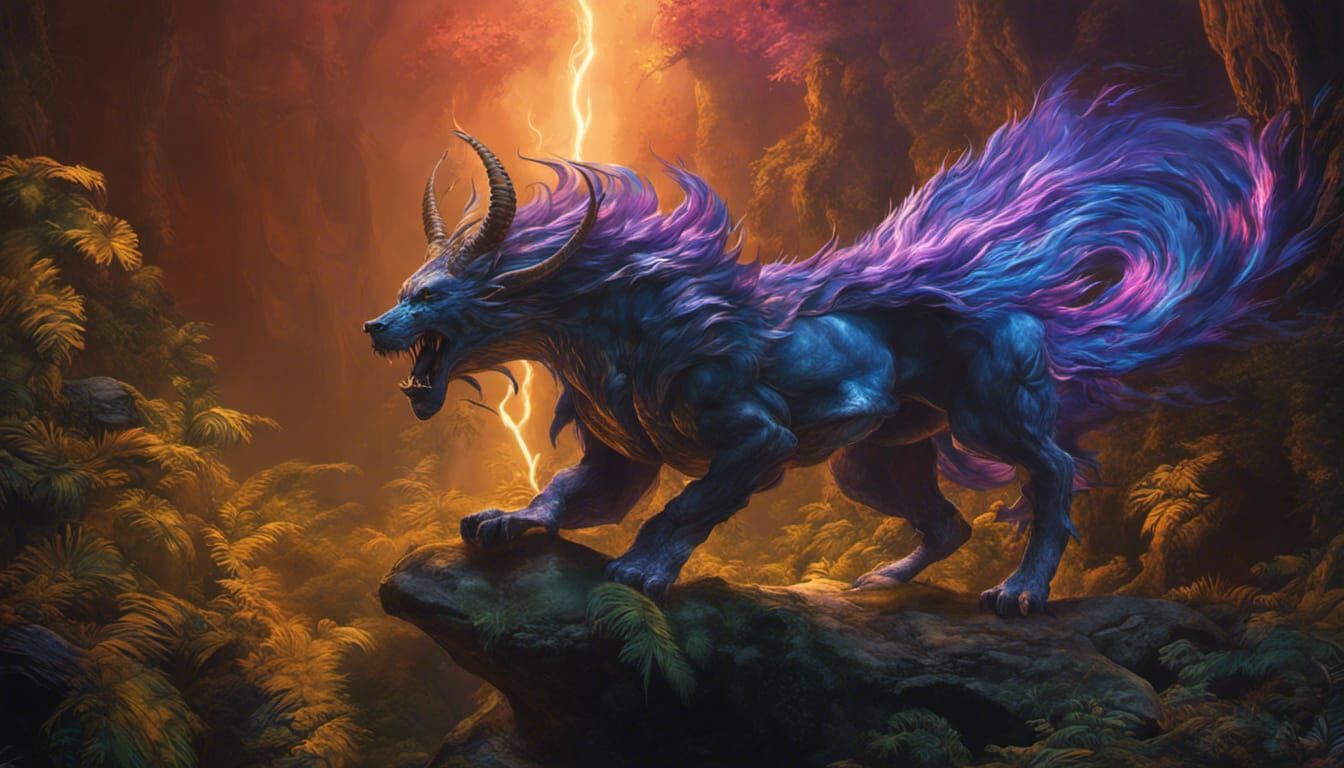 Legendary Mythical Magical Beast the Wood Dragon - AI Generated Artwork -  NightCafe Creator