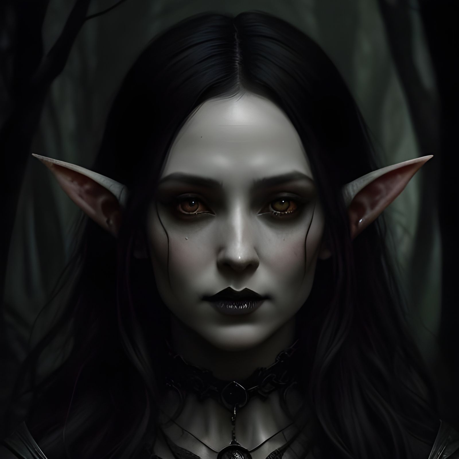 Gothic Elf - Ai Generated Artwork - Nightcafe Creator