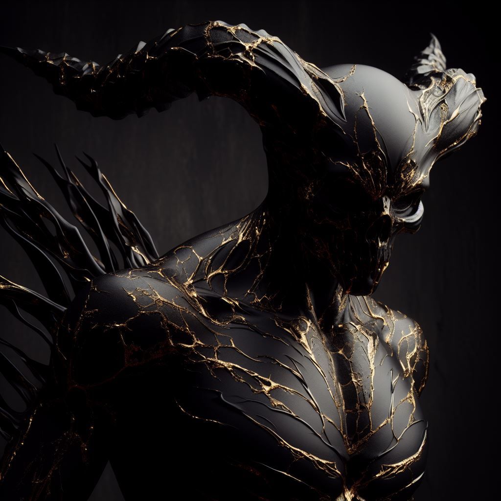 Black and gold skeleton 3