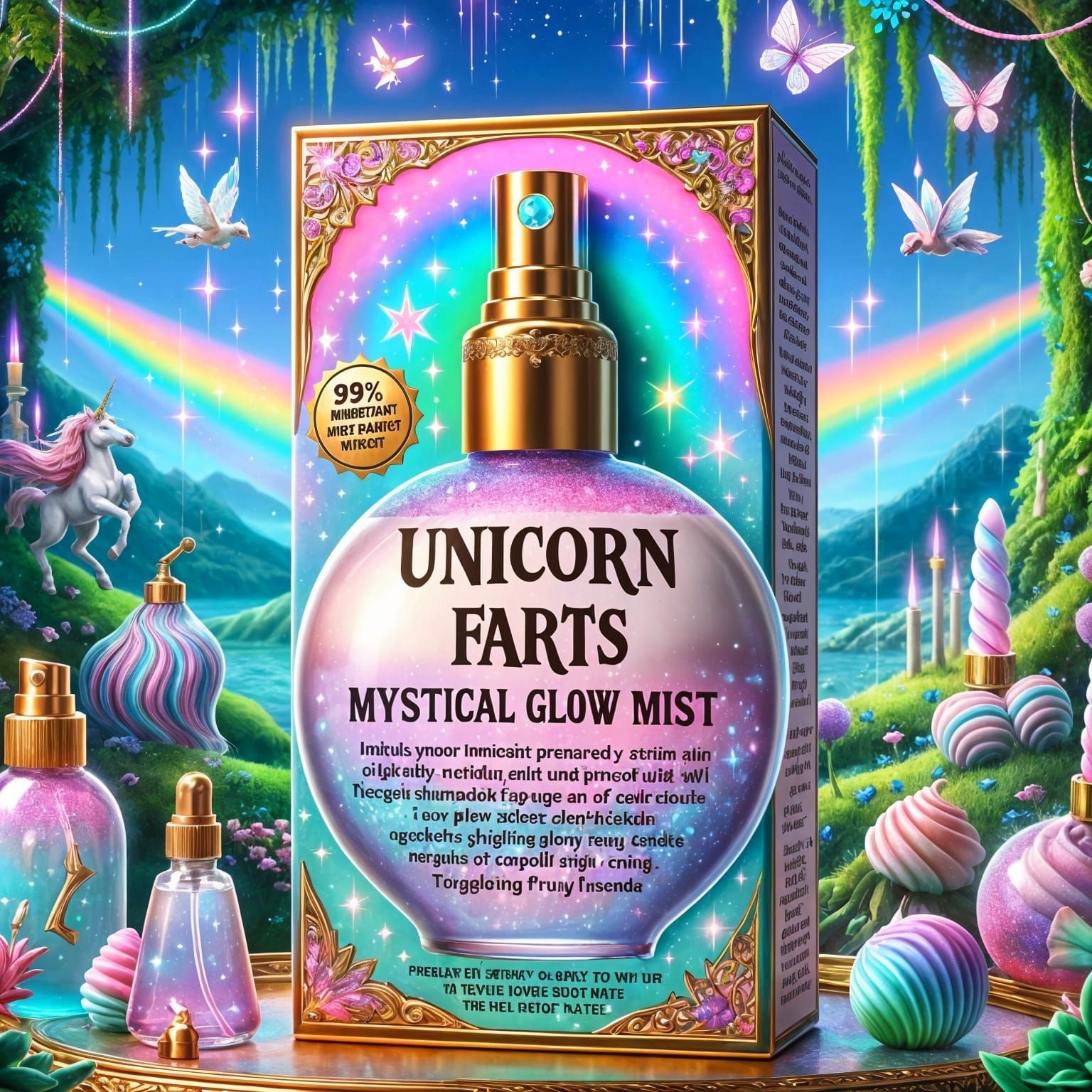 Unicorn Farts: Mystical Glow Mist  by @Floe Joe 