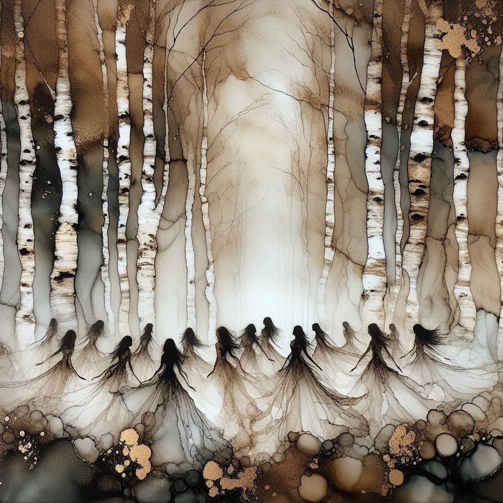 Birch Tree Forest Dance