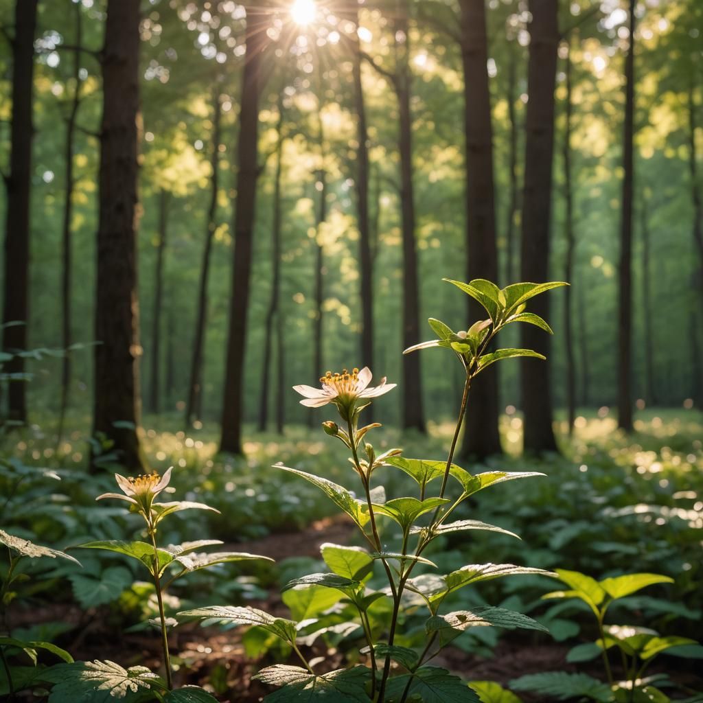 un bosque frondoso, lleno de árboles altos y robustos, pero ...