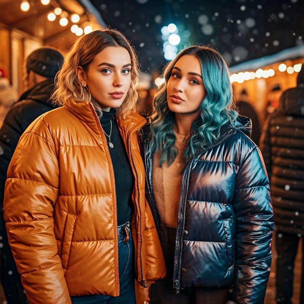 X-mas market pose