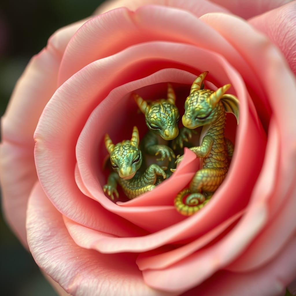 Tiny dragons  by @Corn Clay