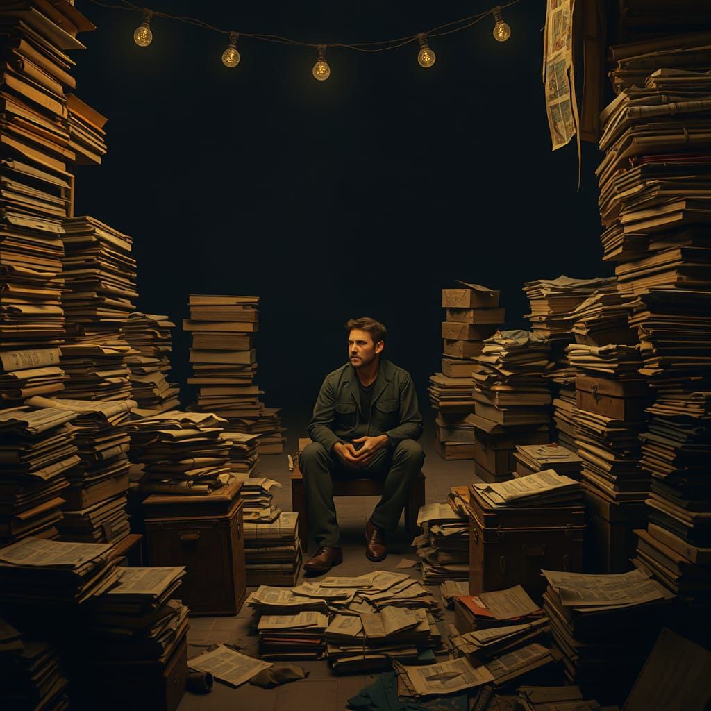 Midnight Historian in a Vault of Forgotten Knowledge