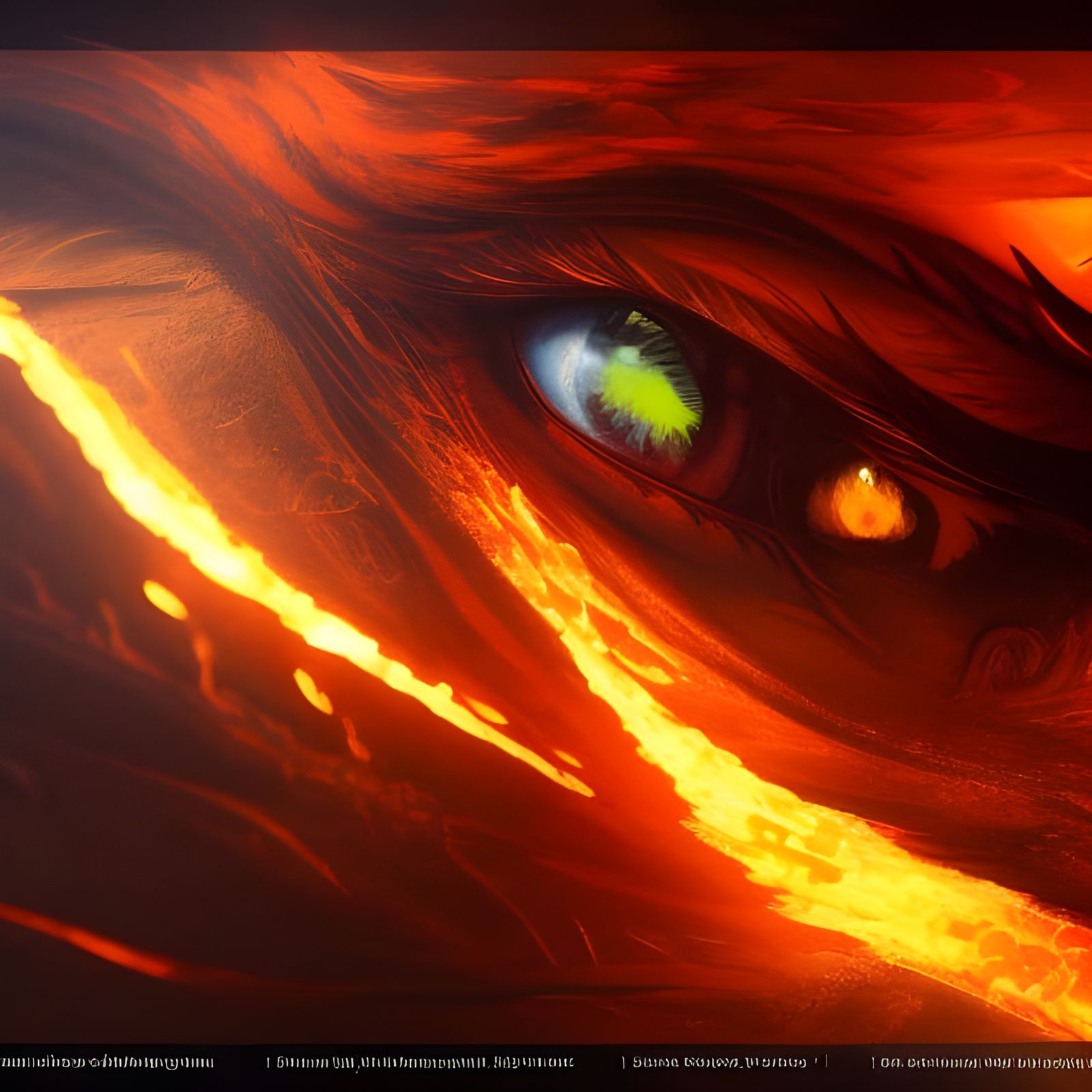 Eyes burning with rage