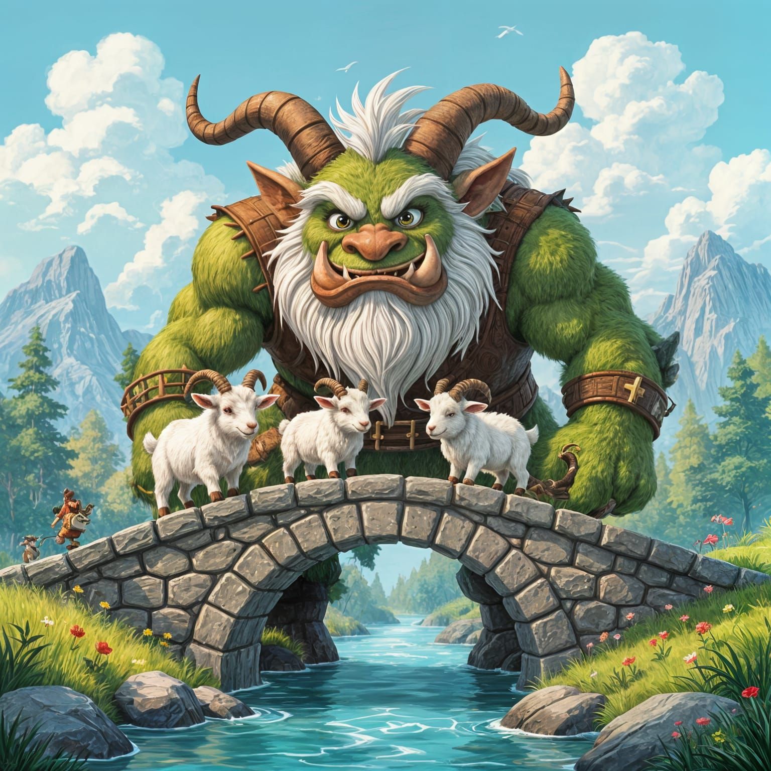 Billy Goats Gruff  by @Becca