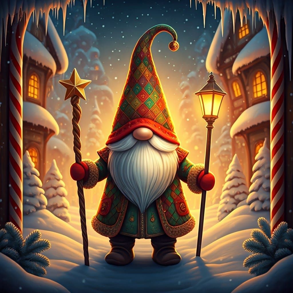 Rudolph the Christmas Gnome named after the famous reindeer  by @SufferingArtist