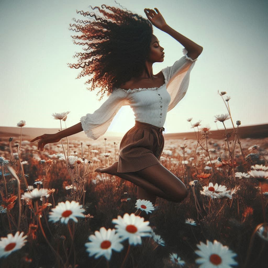 Dancing in the flowerfield