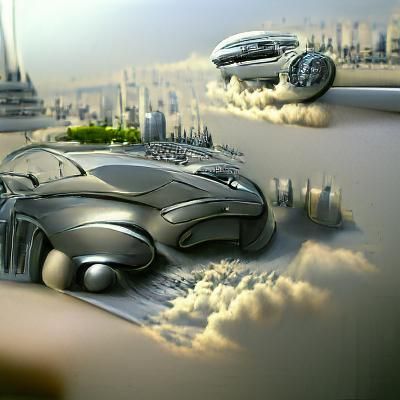 futuristic cars and machines
