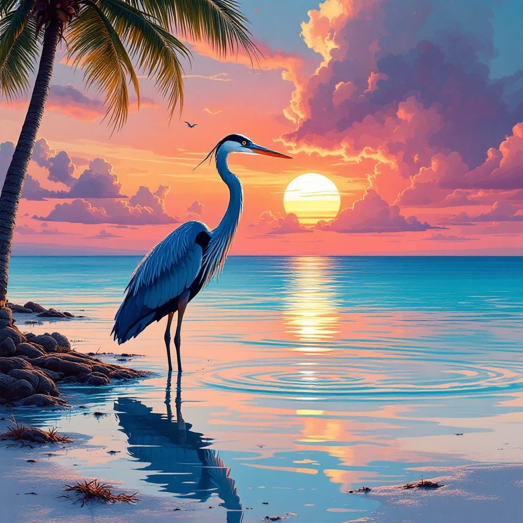 blue heron  by @Pennysan