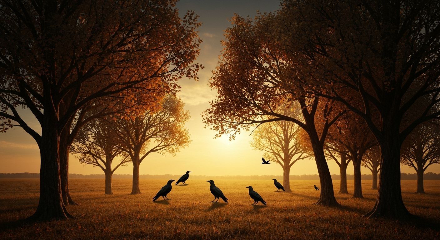 Autumn Spirit Haunting Golden Landscapes