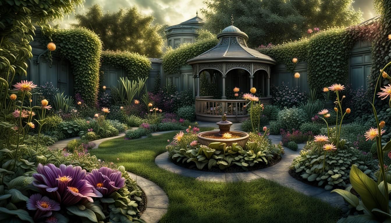 Manicured garden   by @Ideal