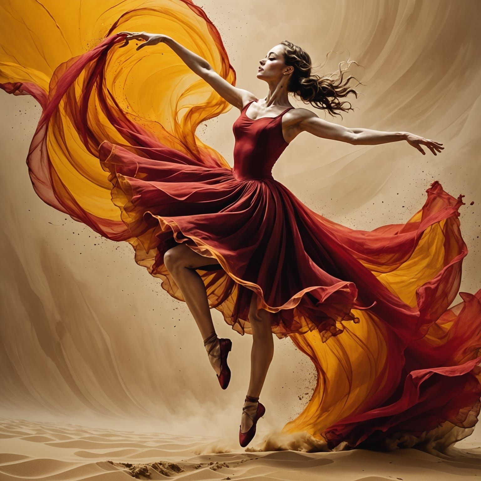 Ballerina in the wind  by @Opslilla