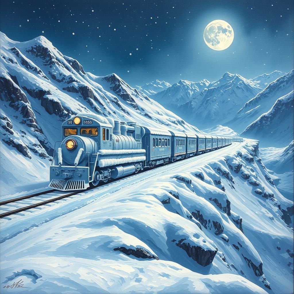 Snow Train  by @medragon