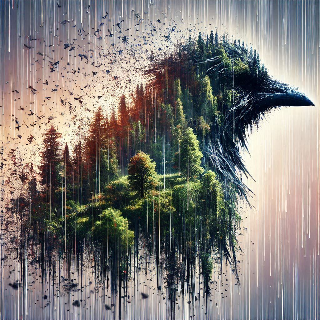 double exposure beautiful fantasy portrait landscape..