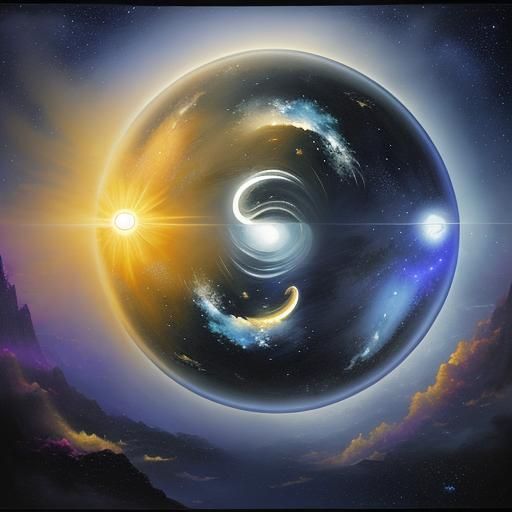 Galaxy yin-yang 