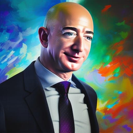 Jeff Bezos AI Generated Artwork NightCafe Creator