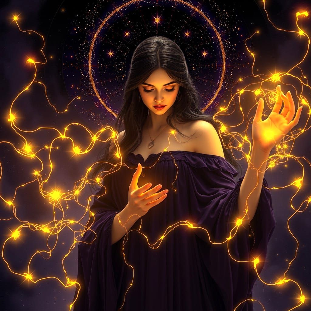 "By threads of fate and starry light..."