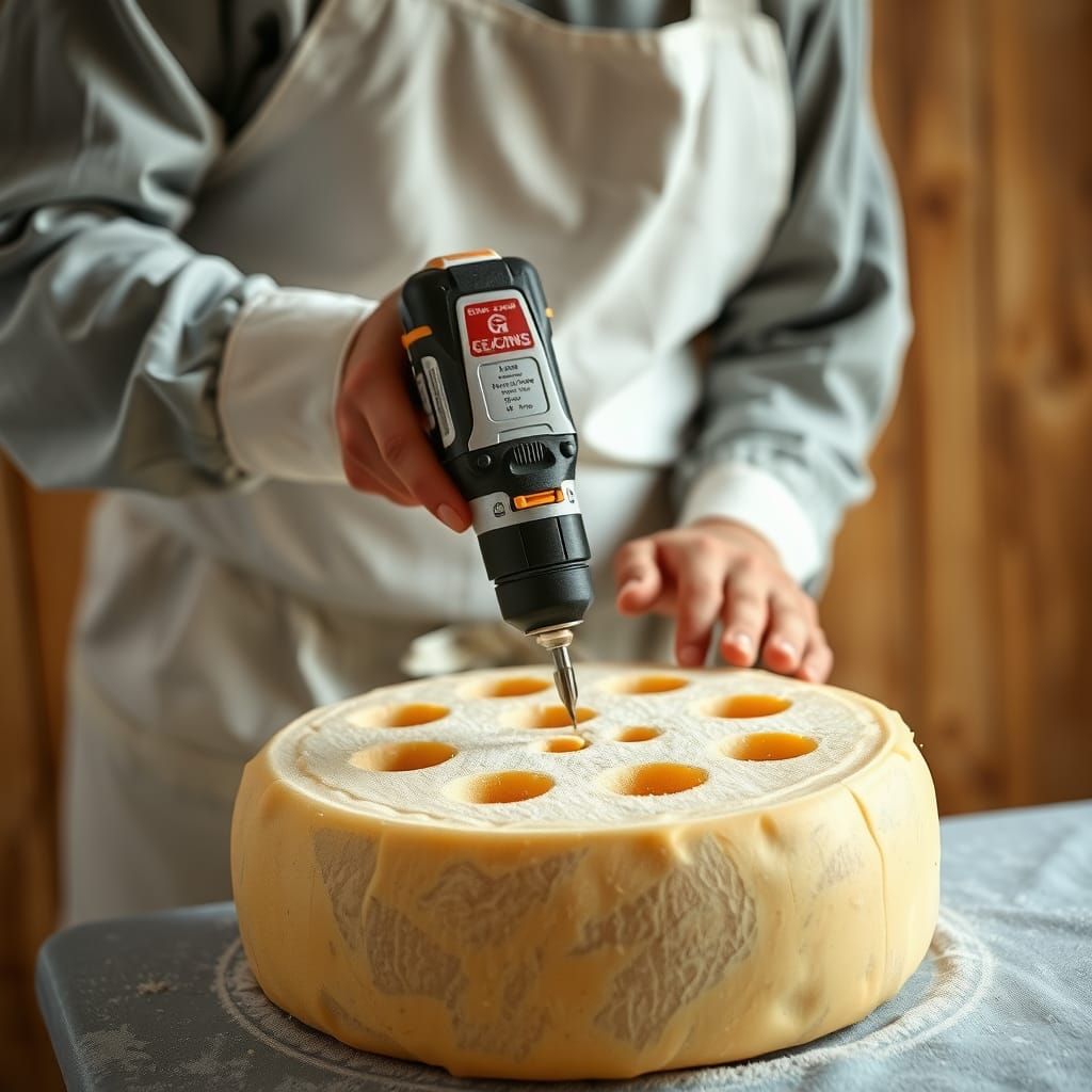 cheese hole driller   by @MOT