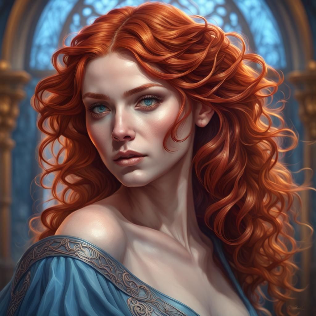 Beautiful Redhead Woman - AI Generated Artwork - NightCafe Creator