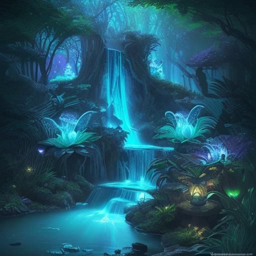 STUNNINGLY BEAUTIFUL Bioluminescence FAIRY-TALE, FINELY DETAILED ...