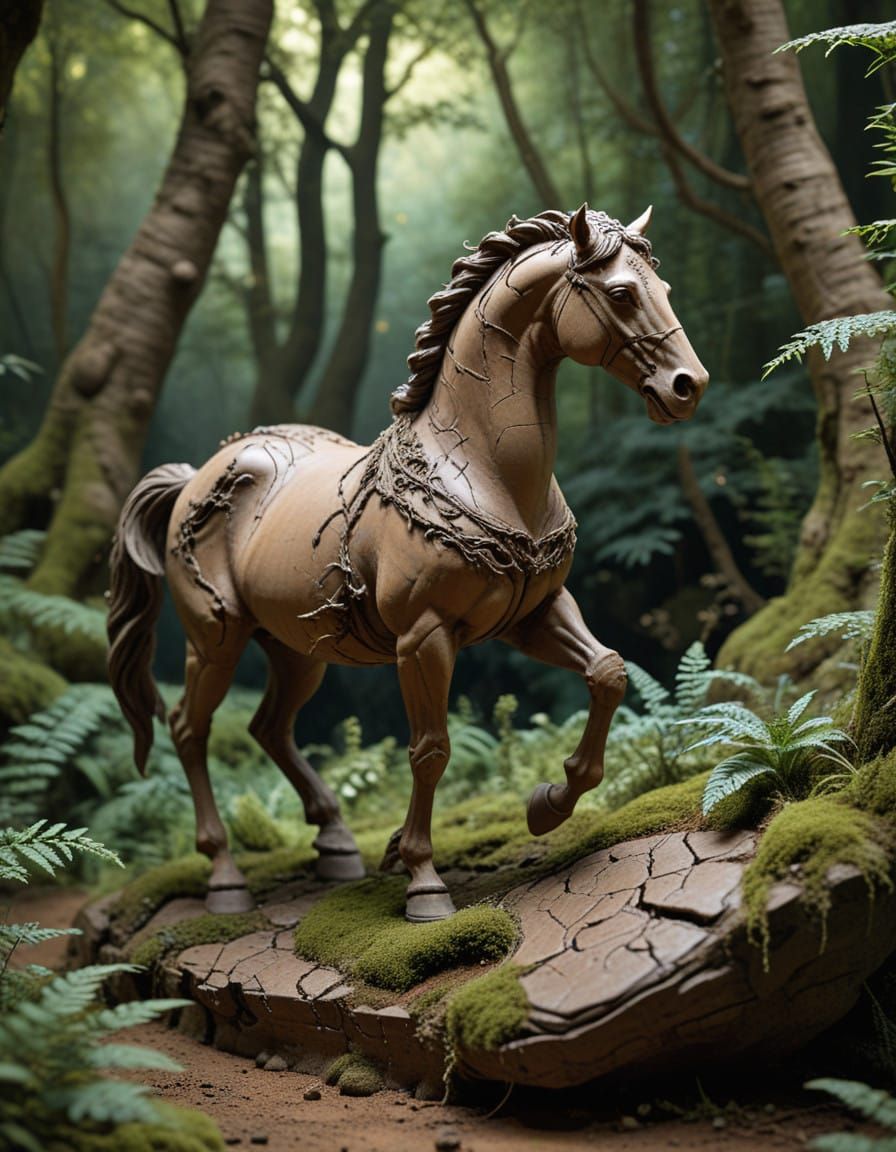 Clay Horse  by @Queen_Asha