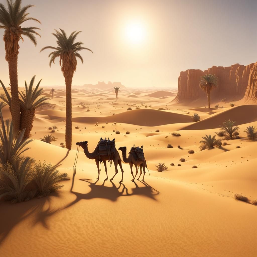 Desert and Oasis  by @HC