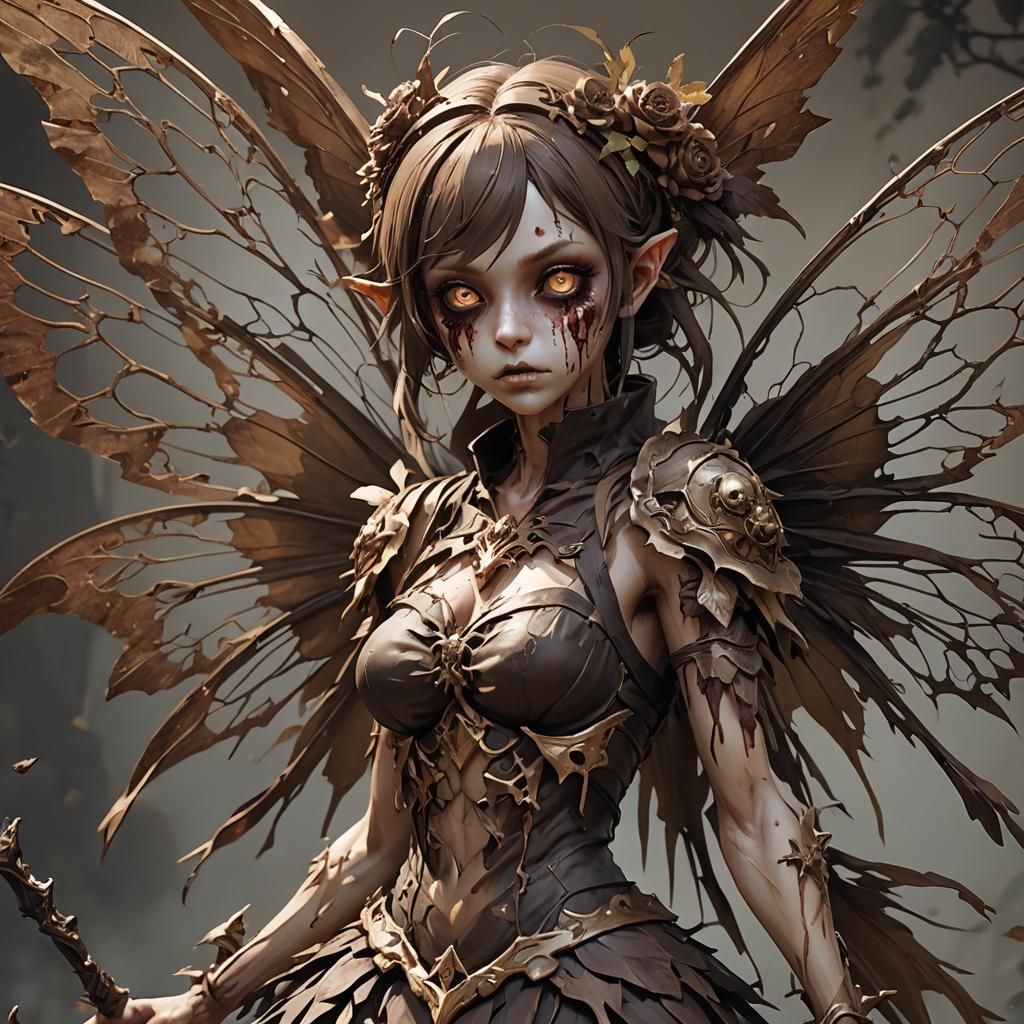 All brown zombie fairy