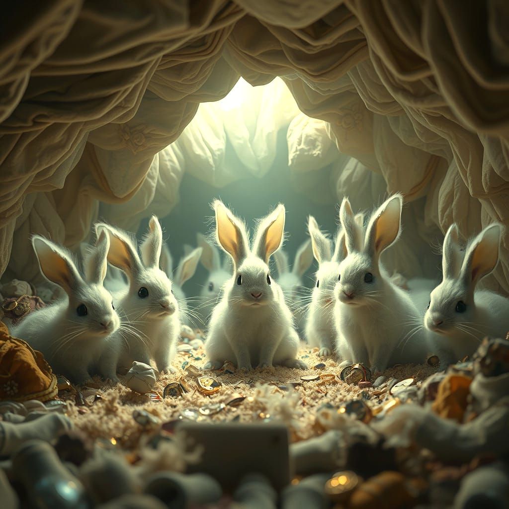 The secret society of dust bunnies under the bed