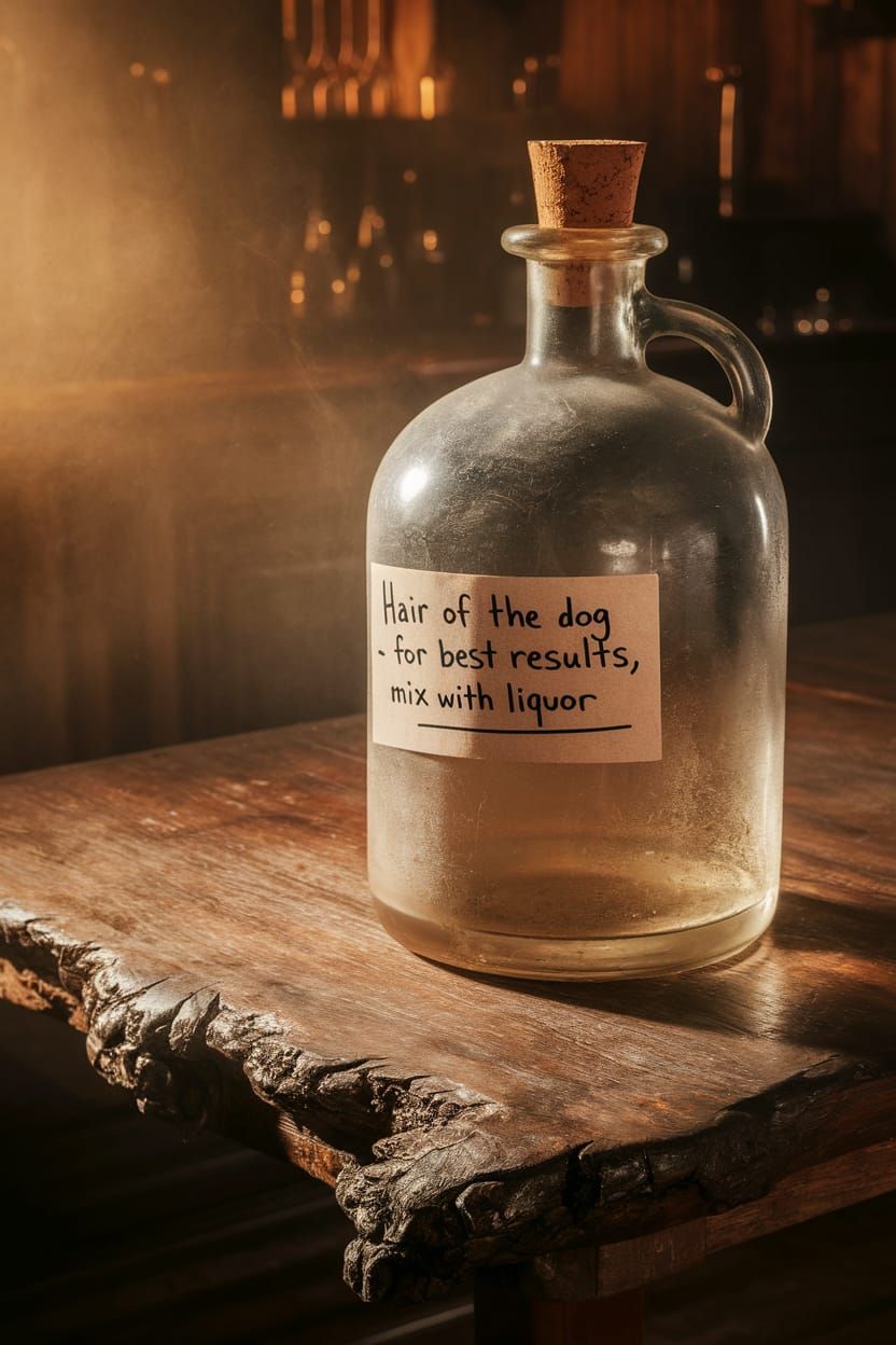 "Darn, all out! How will I shake this hangover now?"  by @Thexius