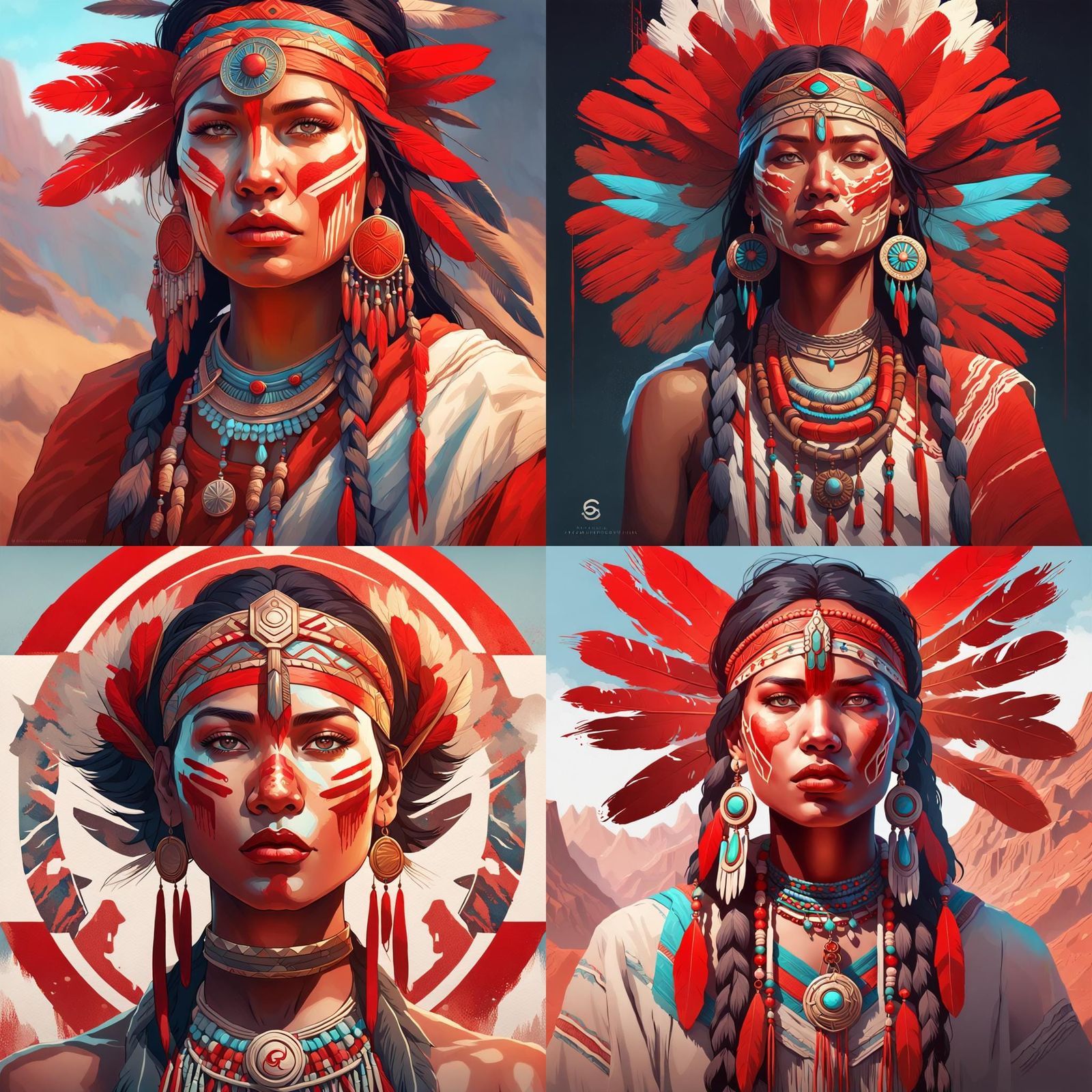 Beautiful native woman