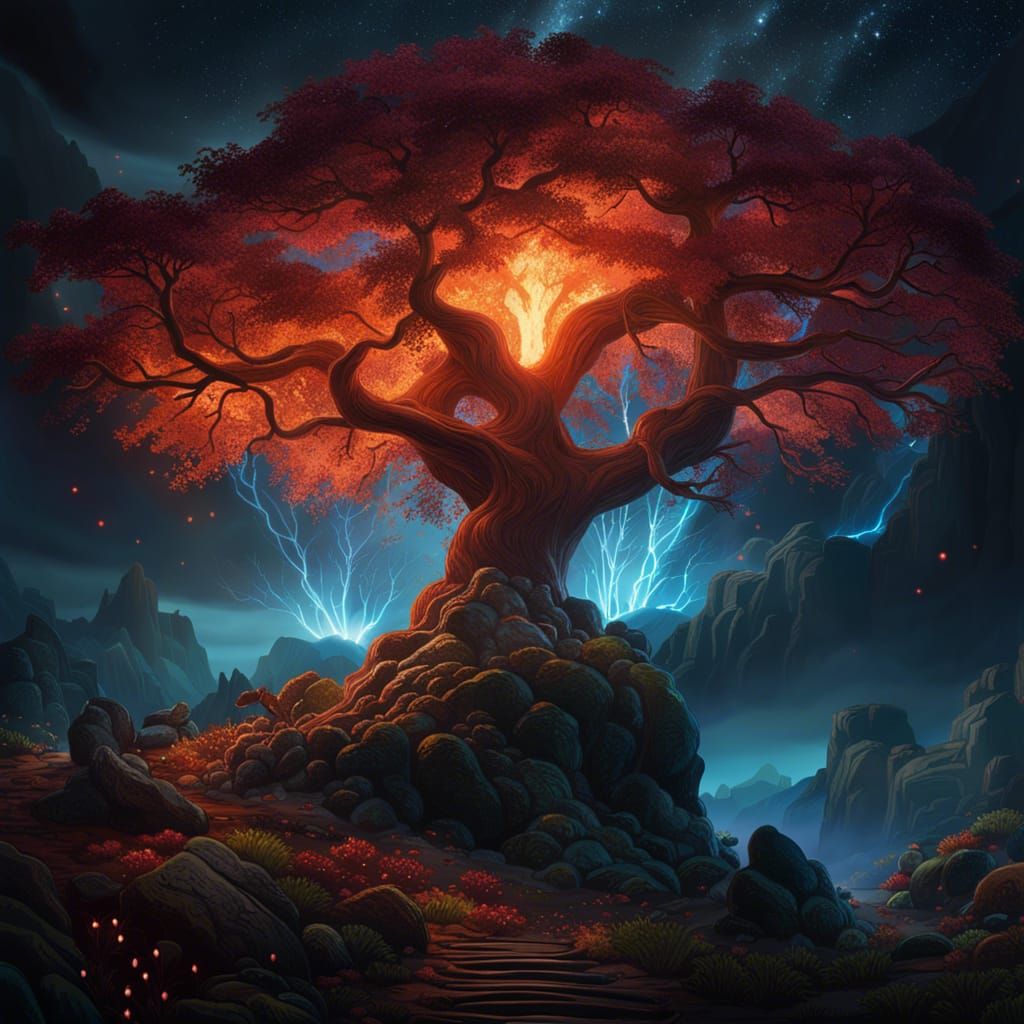 Beautiful Tree - Ai Generated Artwork - Nightcafe Creator