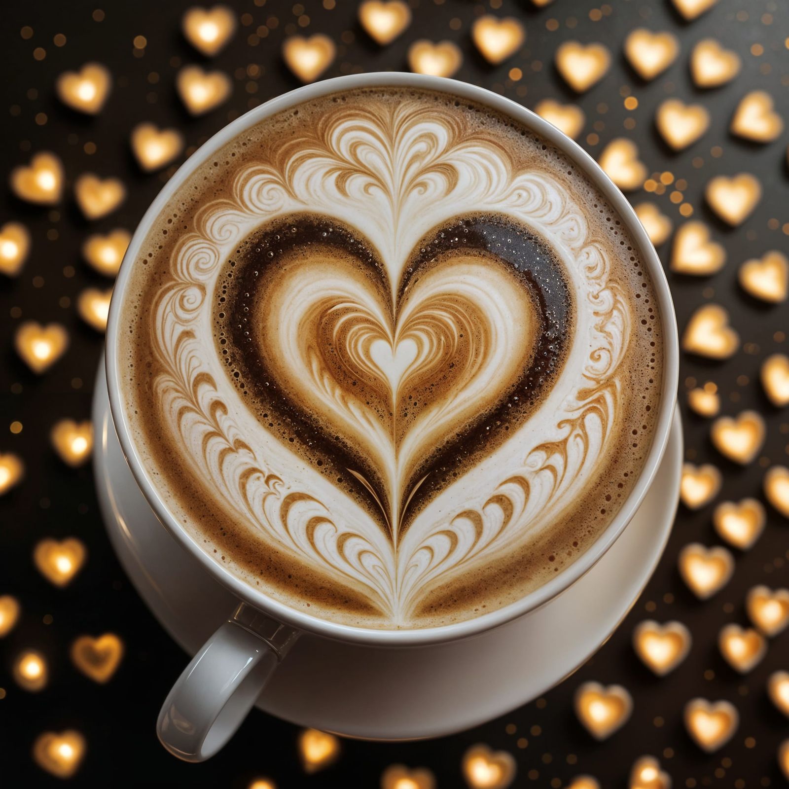 latte heart art   by @Jokavld