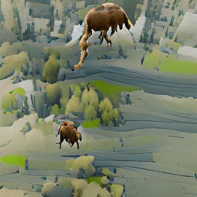 giant flying loin 8k