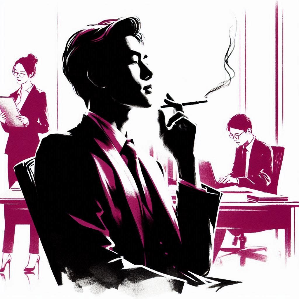 Chinese Businessman - Fuchsia 1