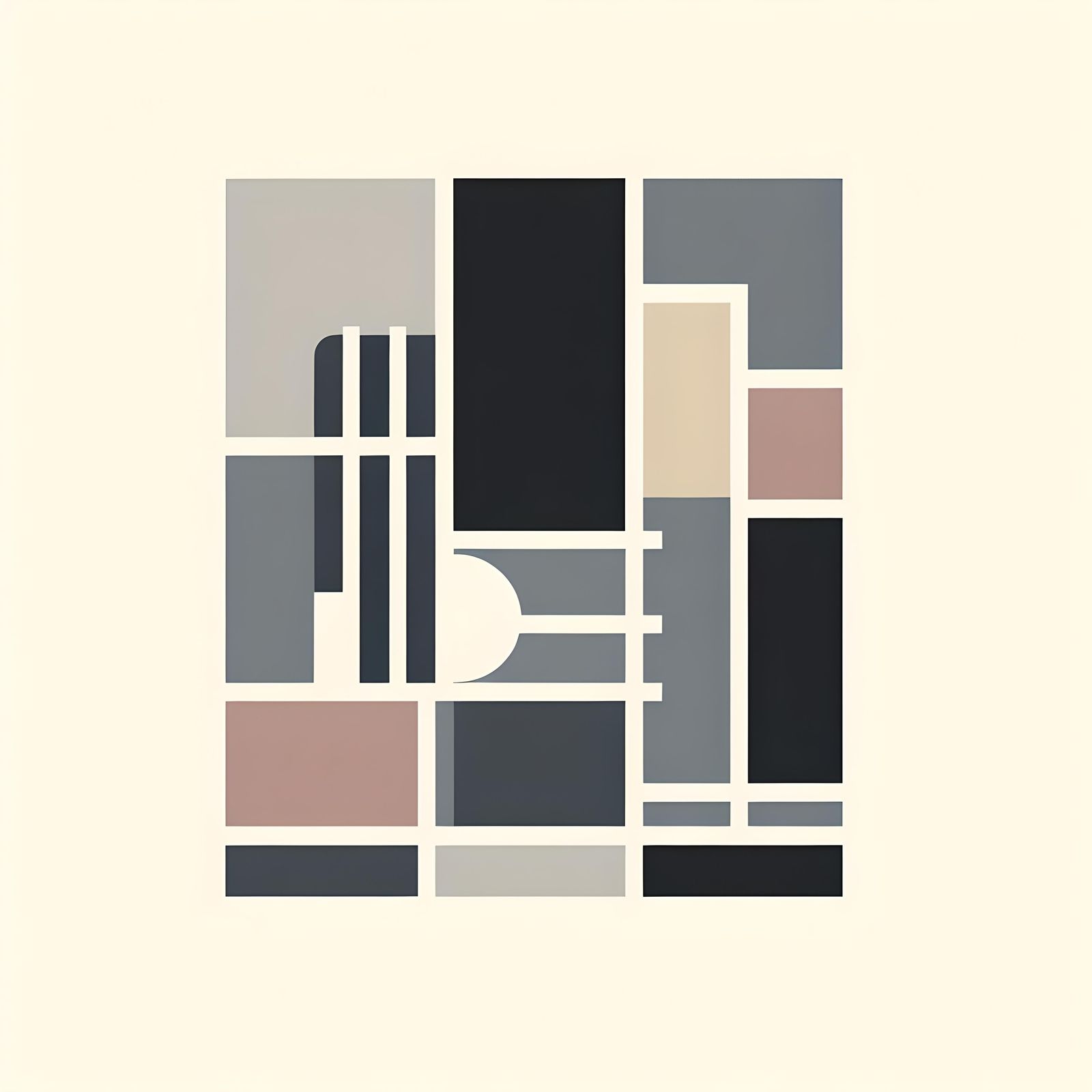 Bauhaus Minimalist Abstract