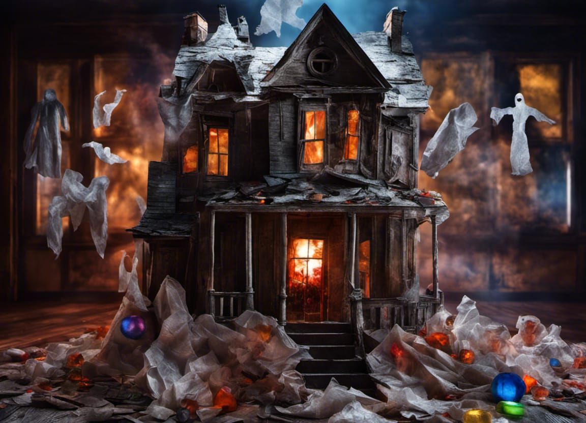 Recycled haunted house