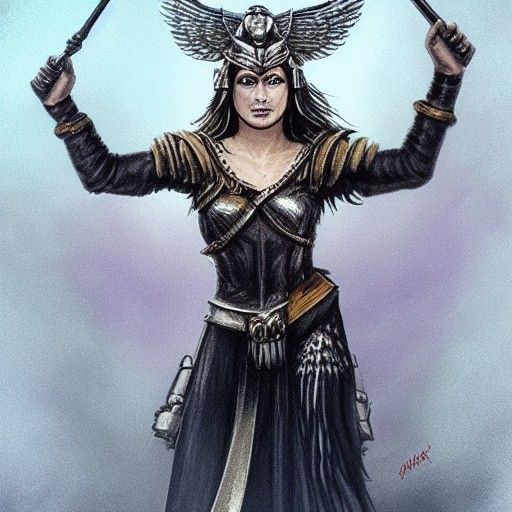 Valkyrie Queen - AI Generated Artwork - NightCafe Creator