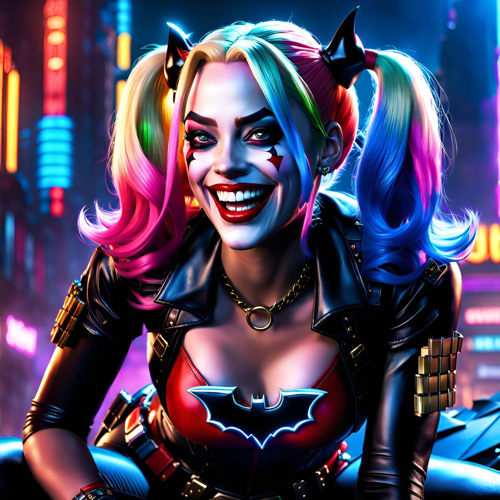 A Double Dose of Harley: Batman Cosplay - AI Generated Artwork ...