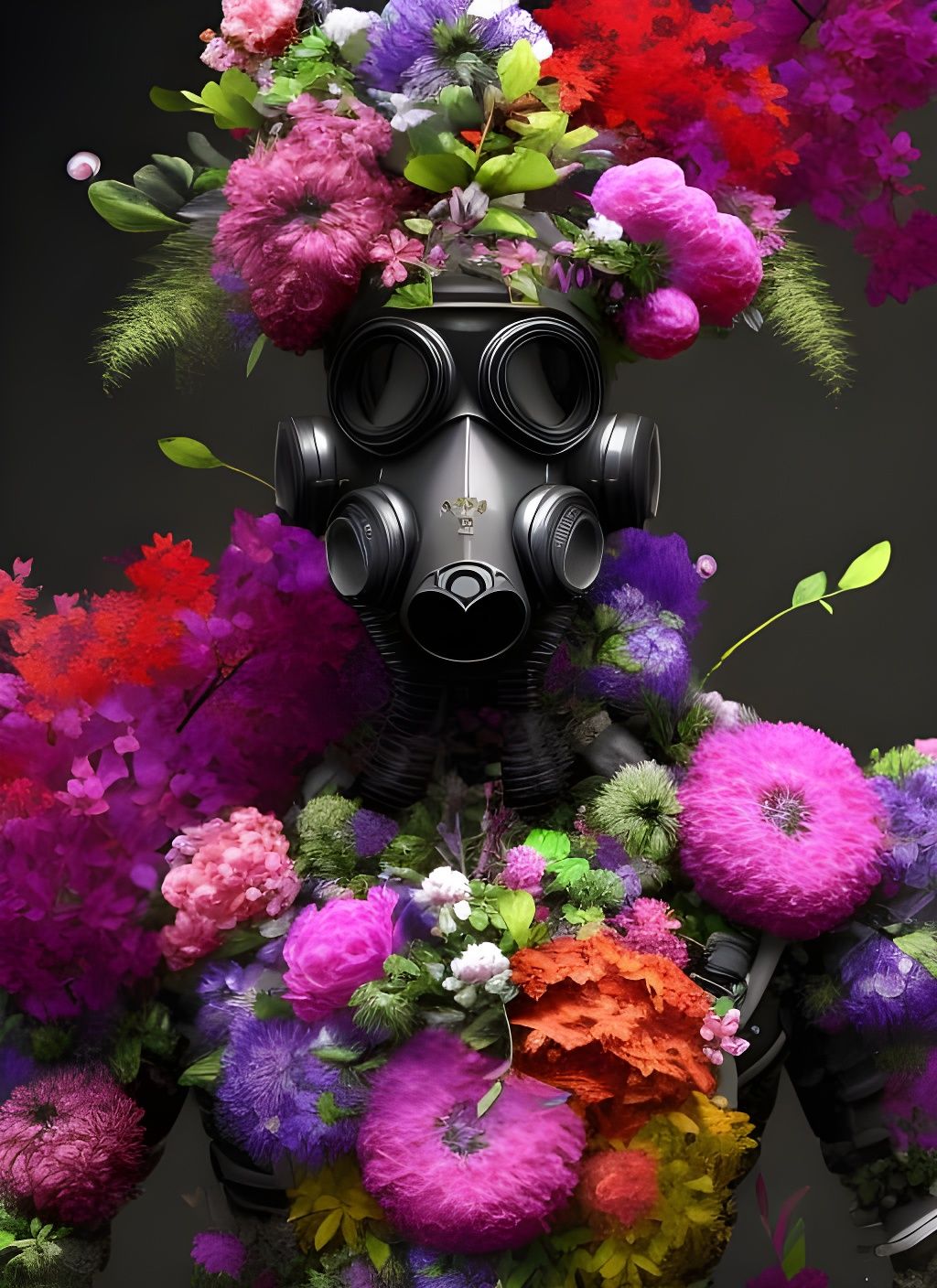 The Man in the Gas Mask  by @Lady Bluejayy