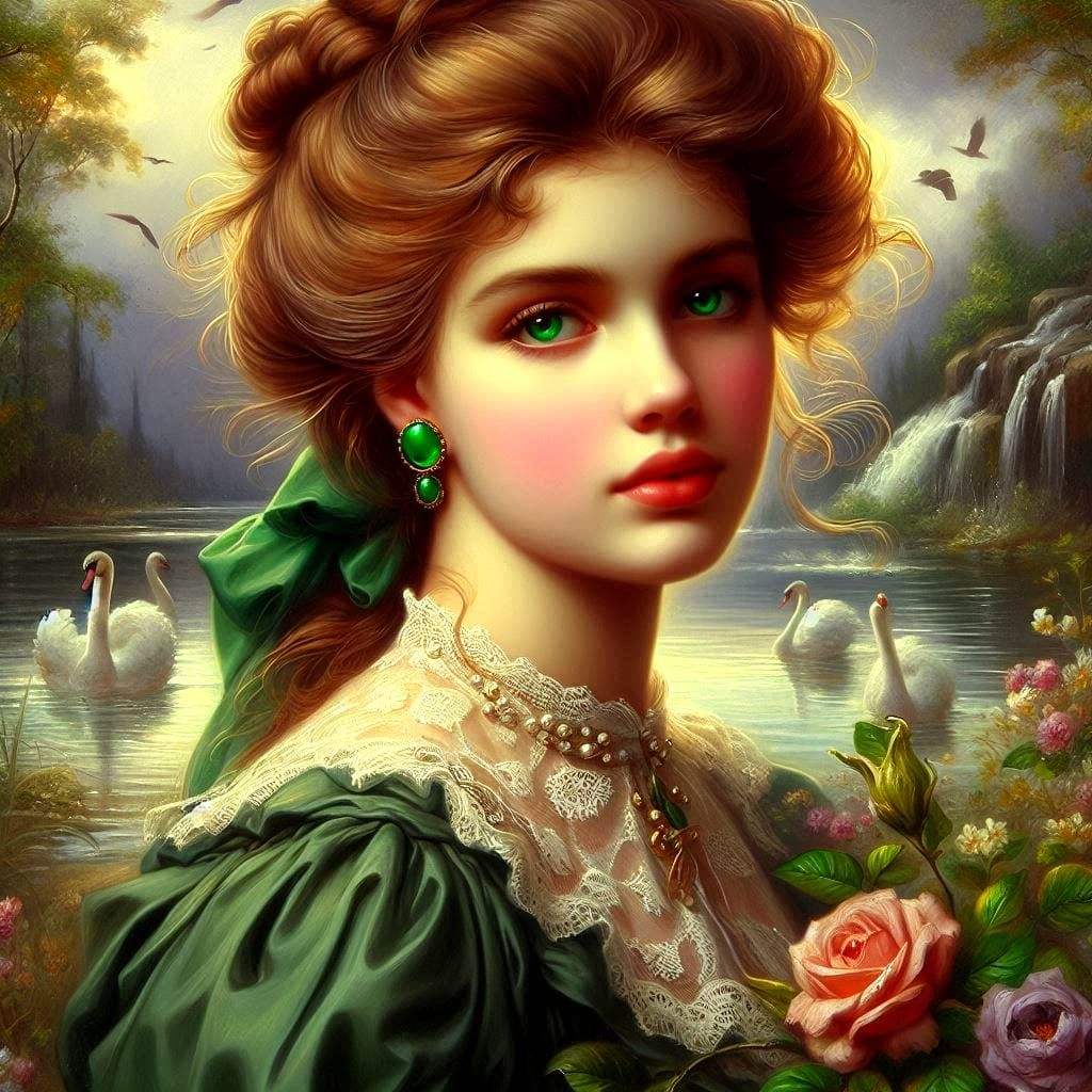 Lady in Green