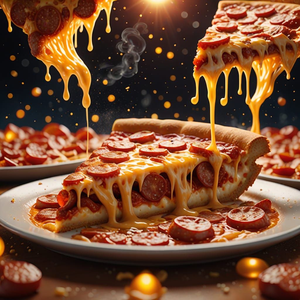 Pepperoni pizza  by @Verna-Ann Swaine