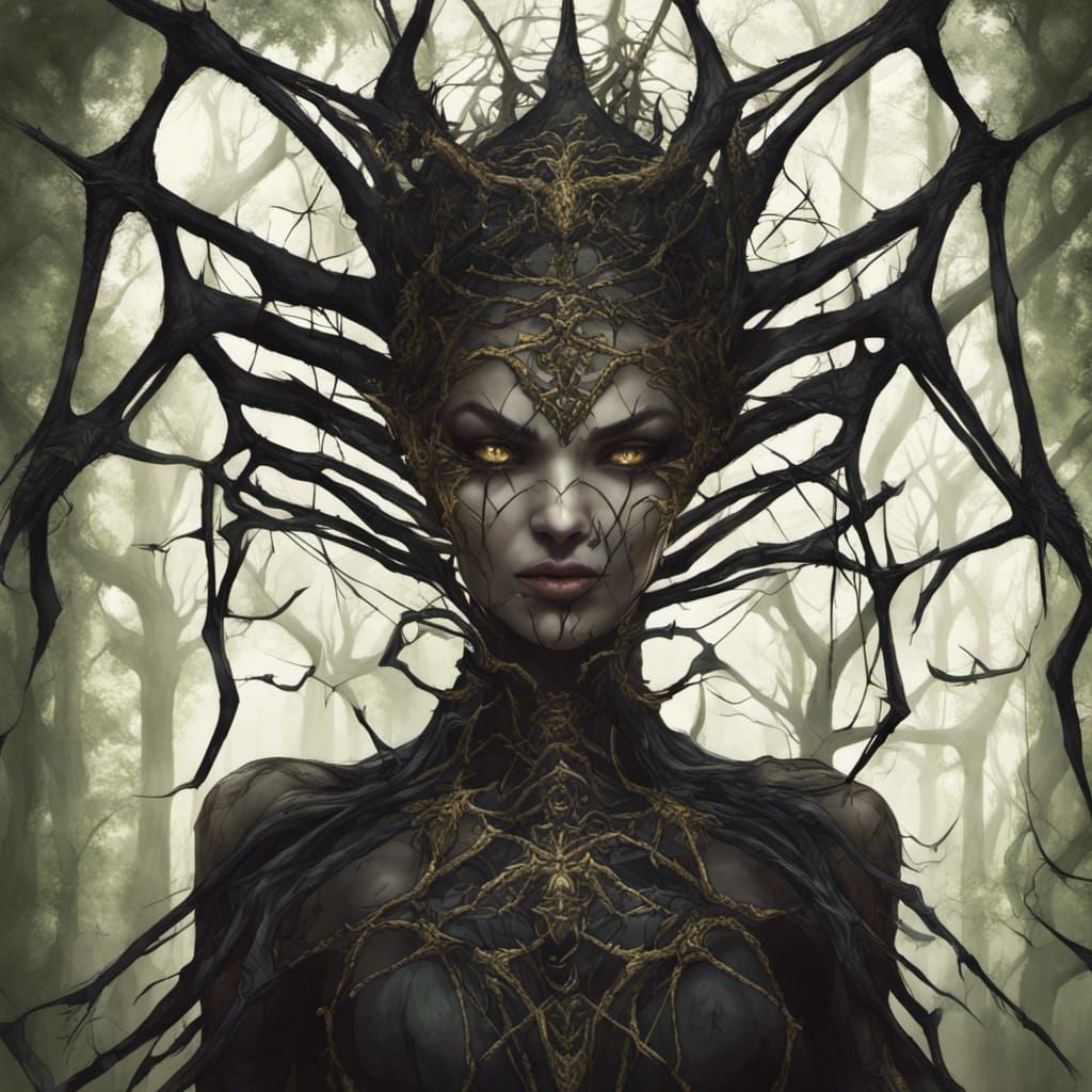 Beautiful Spider Priestess - AI Generated Artwork - NightCafe Creator